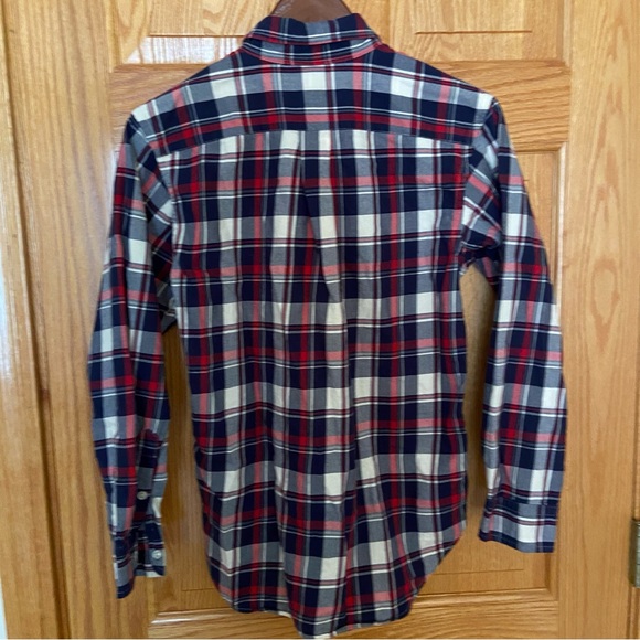 Ralph Lauren 100% Cotton Plaid Boys Button Down shirt - L Large 14-16 - EUC - Picture 3 of 6